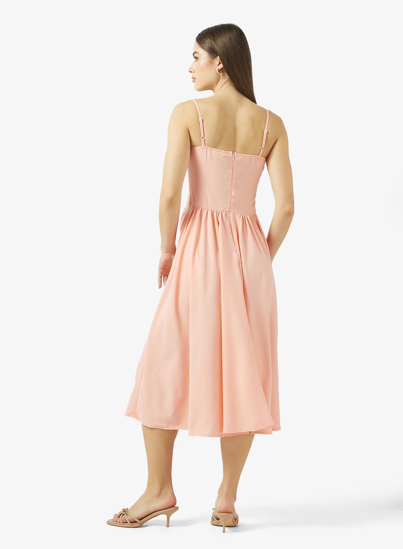 جينجر فستان بتصميم أميرة بياقة على شكل قلب وكورسيه - Image 2